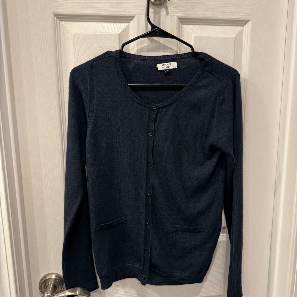 French Navy Blue Women's Cardigan